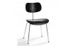 SE68 CHAIR, BLACK, CHROME FRAME, PLEASE WAITED TO BE SEATED