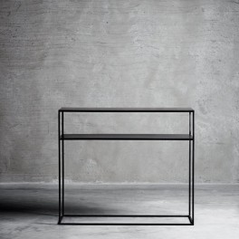 METAL KONSOL BORD MED HYLDE, TINE K HOME METAL KONSOL BORD MED HYLDE, TINE K HOME