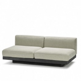 BENCH TWO SEATER, RUDOLPH, SAND/BLACK, VINCENT DUYSEN, SERAX